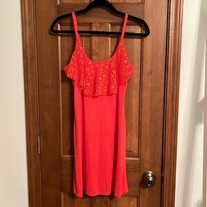 Coral Beach Cover-Up / Dress (size small)